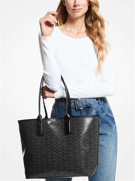 Jodie Large Logo Jacquard Tote Bag – Michael Kors Pre